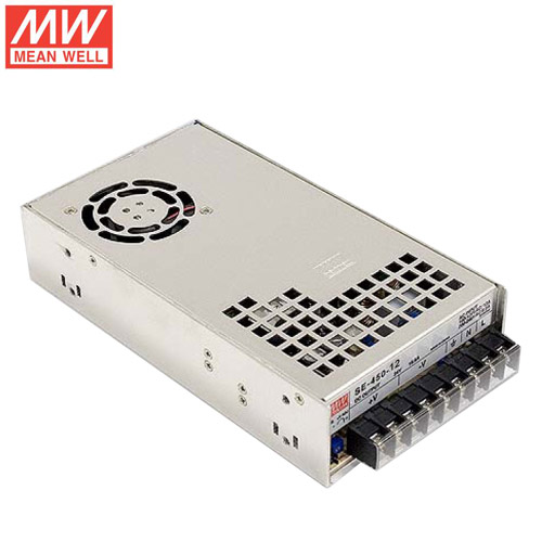 Mean Well SE-450-12 DC12V 450Watt 37.5A UL Certification AC110-220 Volt Switching Power Supply For LED Strip Lights Lighting Mean Well SE-450-12 DC12V 450Watt 37.5A UL Certification AC110-220 Volt Switching Power Supply For LED Strip Lights Lighting